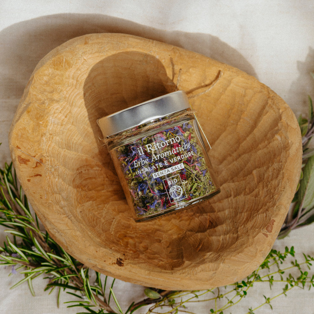 
                      
                        Erbe Aromatiche senza Sale per Insalate e Verdure 30g
                      
                    