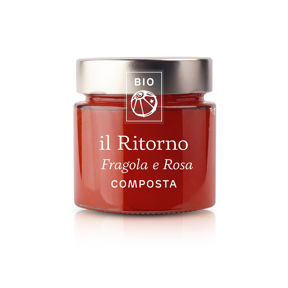Composta BIO Fragola e Rosa 100g